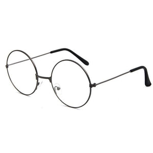 Vintage Retro Round Flat Glasses Gold Eyeglass Frame Man Plain Glass Clear Eyeglasses Eye Glasses Frames For Women Men 6 Colors