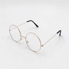 Load image into Gallery viewer, Vintage Retro Round Flat Glasses Gold Eyeglass Frame Man Plain Glass Clear Eyeglasses Eye Glasses Frames For Women Men 6 Colors